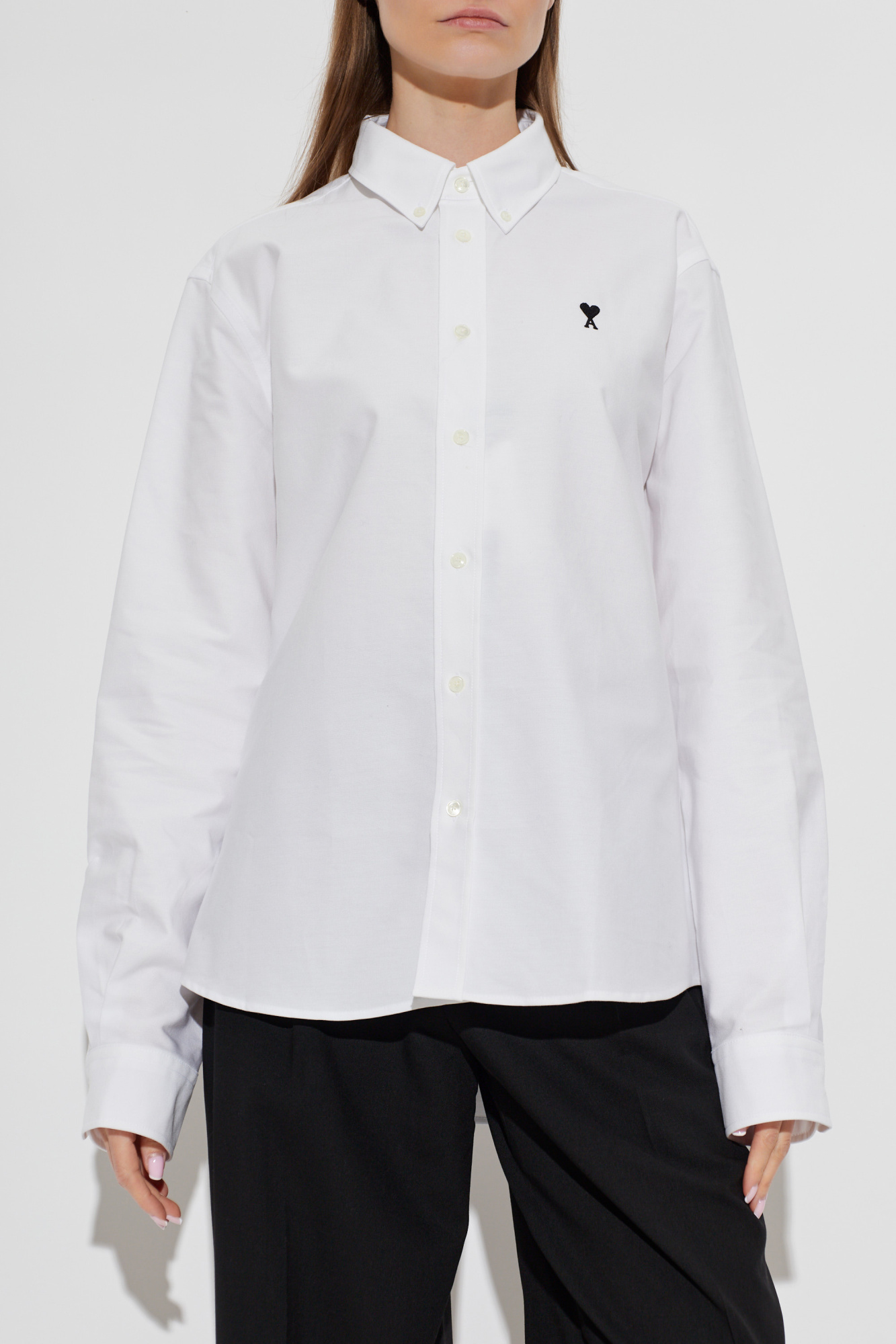 Ami Alexandre Mattiussi Shirt with embroidered logo | Women's | Vitkac